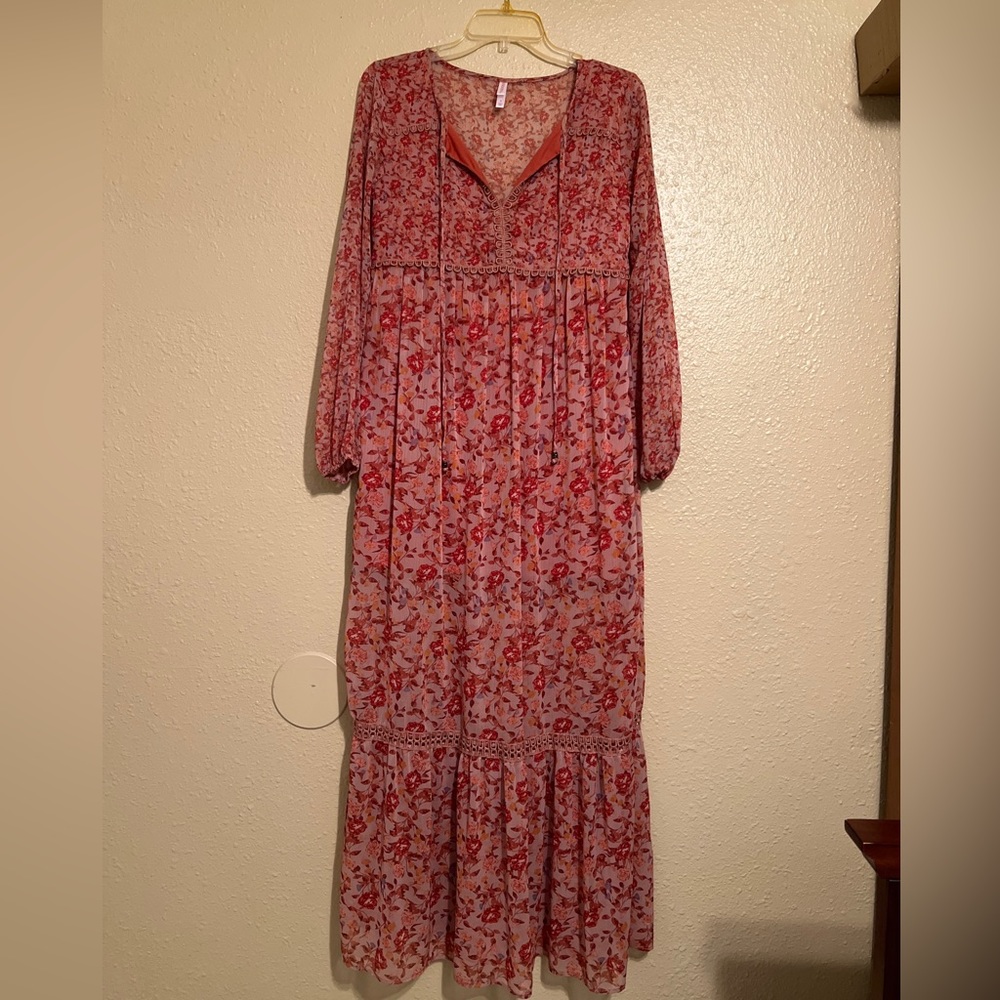 Xhilaration maxi dress size S